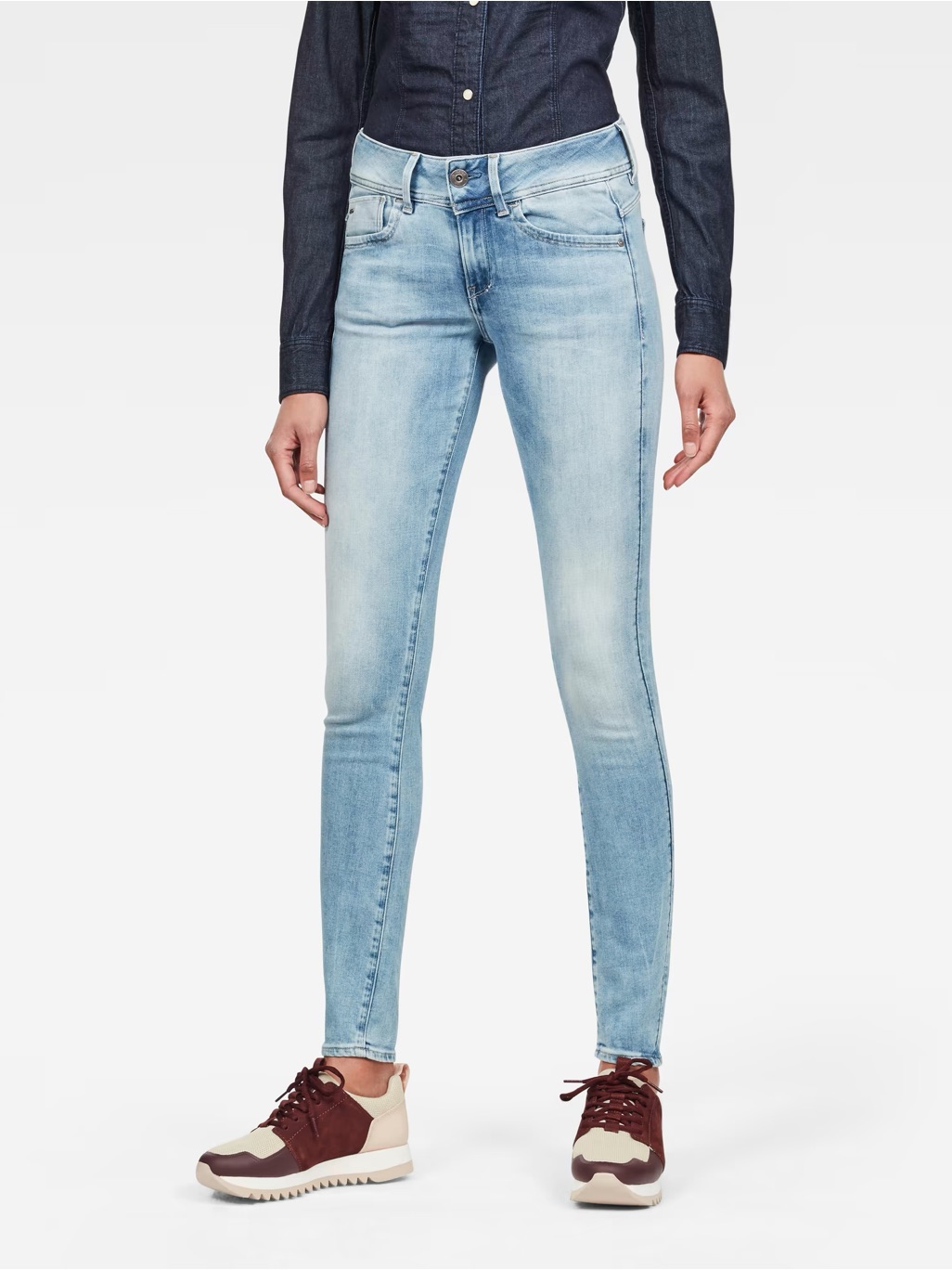 G-Star Lynn Mid Waist Skinny Jeans 26/32